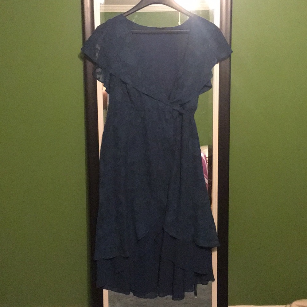 Dusty Blue Torrid Wrap Dress